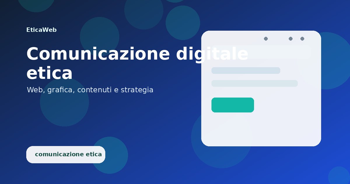 EticaWeb agenzia web e comunicazione