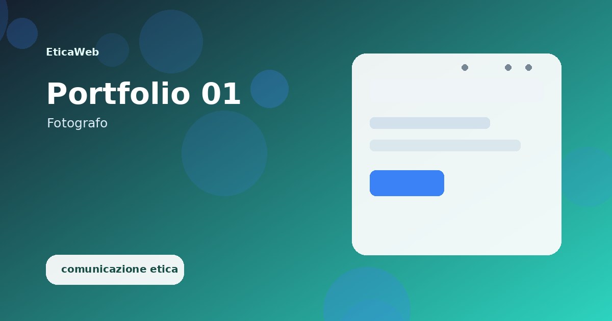 Sito web per fotografo