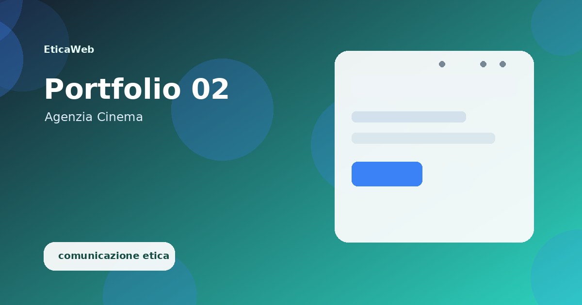 Sito per agenzia cinematografica