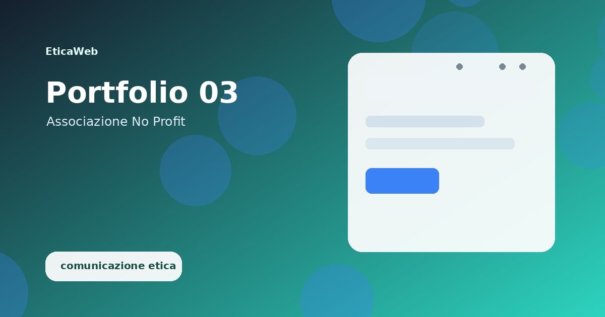 Sito per associazione no-profit