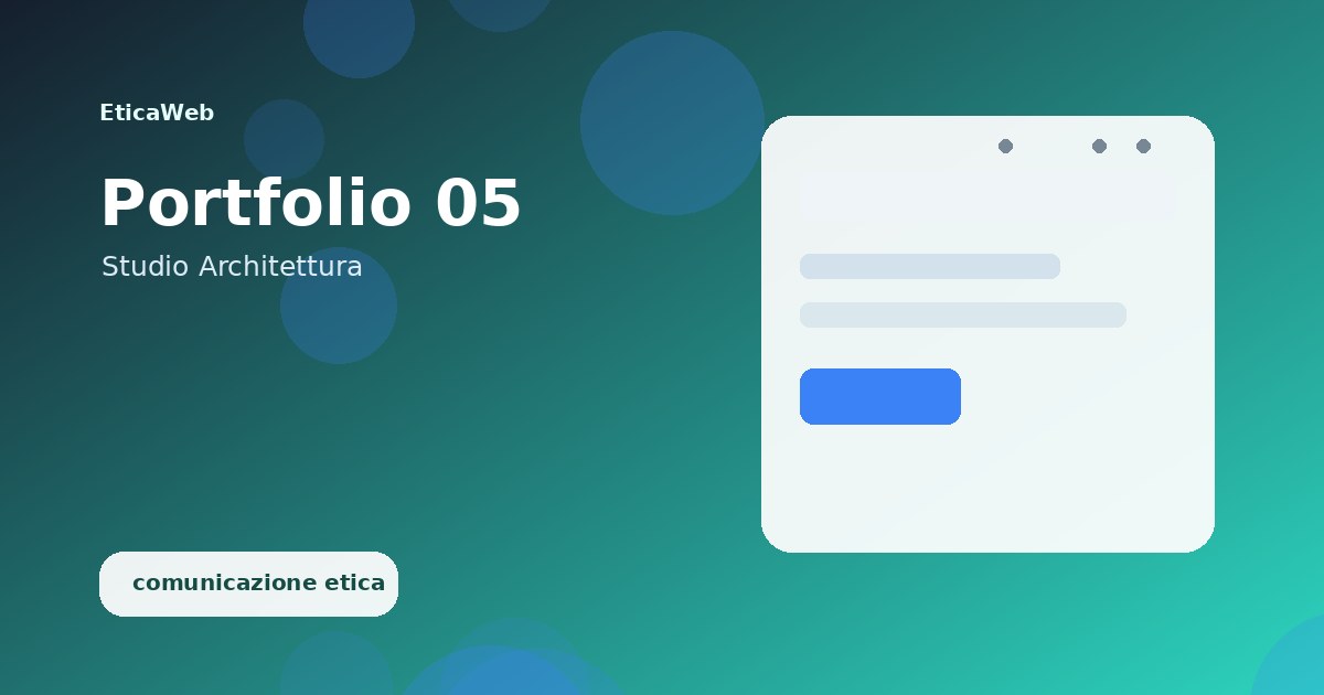 Sito per studio di architettura