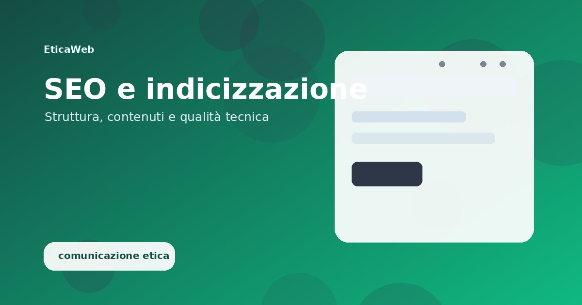 SEO e indicizzazione